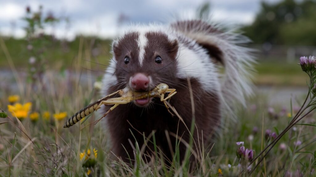 Do Skunks Eat Crickets