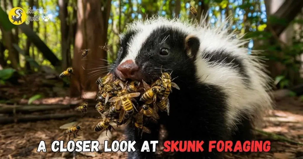 A Closer Look At Skunk Foraging