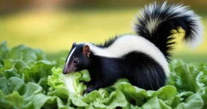 Skunk Diet Revealed: Yes, They Eat Lettuce!