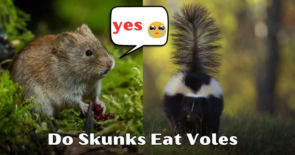 Do Skunks Eat Voles