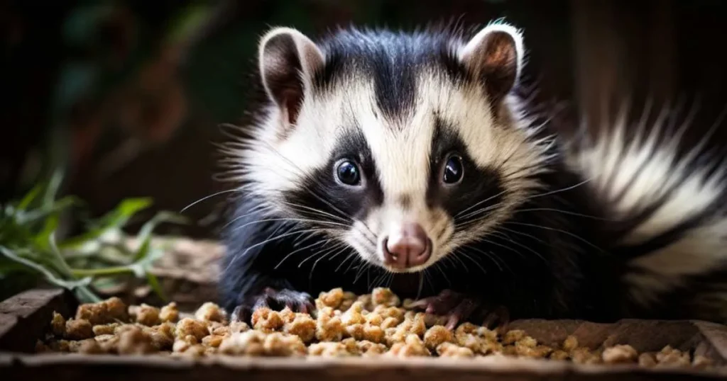 Feeding Behaviors Of Skunks for Vole