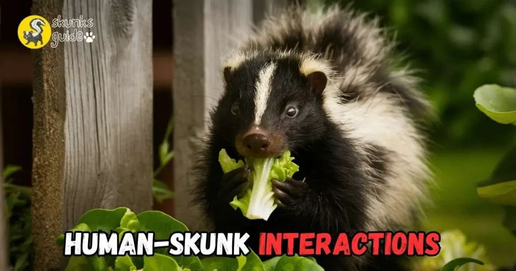 Human-skunk Interactions in Lettuce