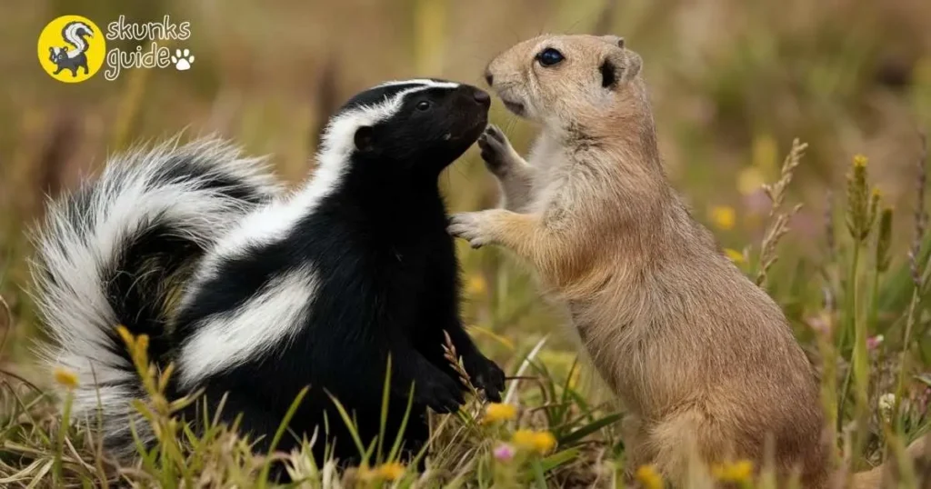 Skunk and Prairie Dog