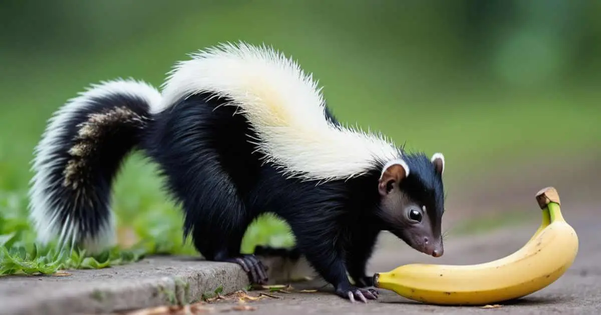 Skunks Eat Bananas