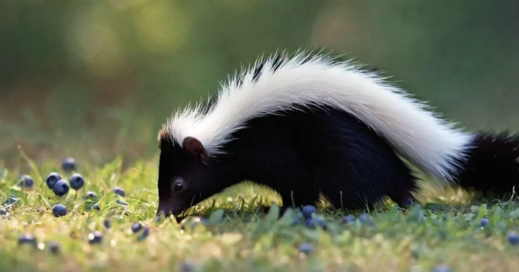 Skunks' Eat Blueberries