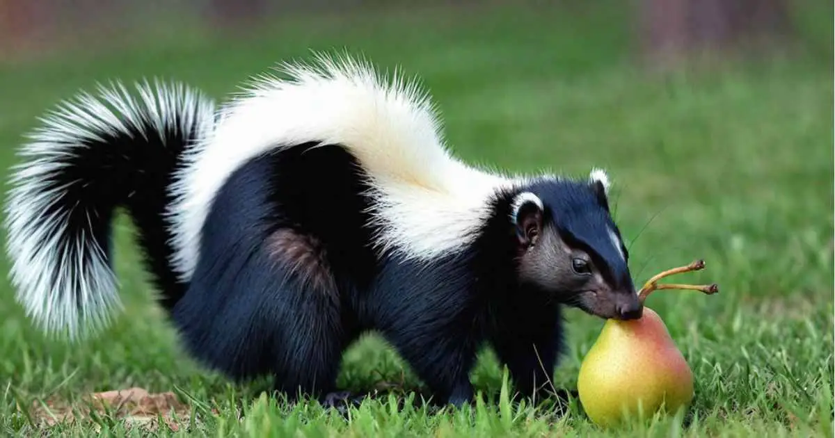 Skunks Eat Pears