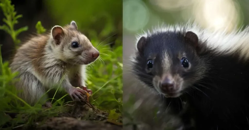 Skunks have a varied diet Vole Species