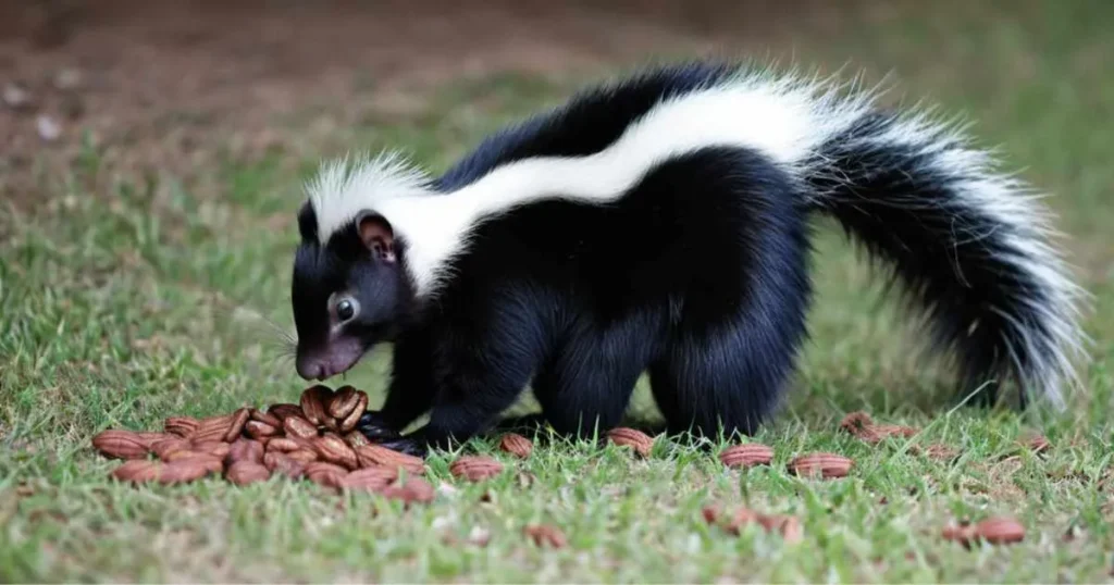 Skunks love Pecans