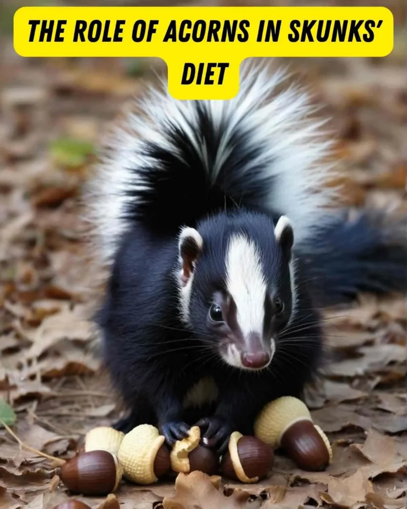 The Role Of Acorns In Skunks' Diet