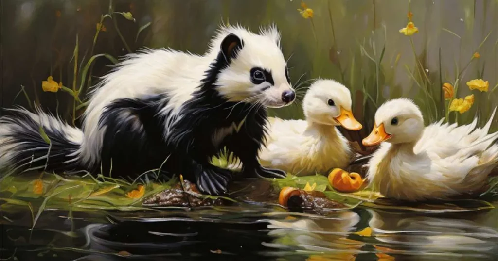 When Skunks Encounter Ducks