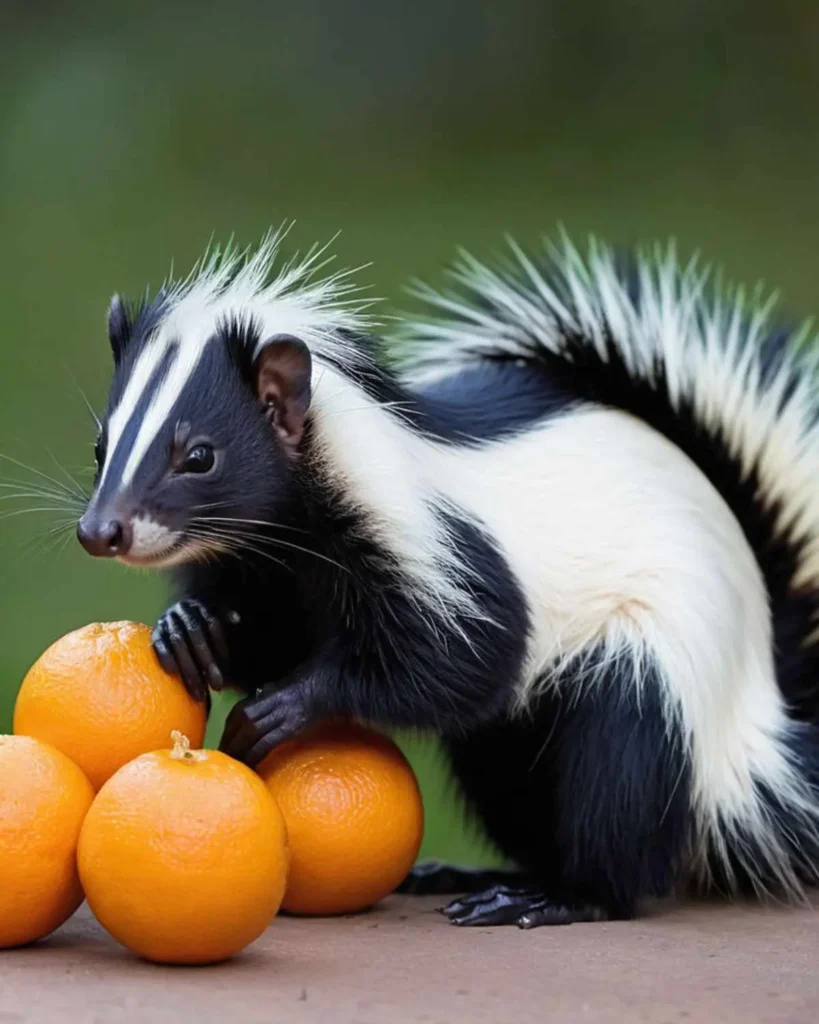 skunks eat Oranges