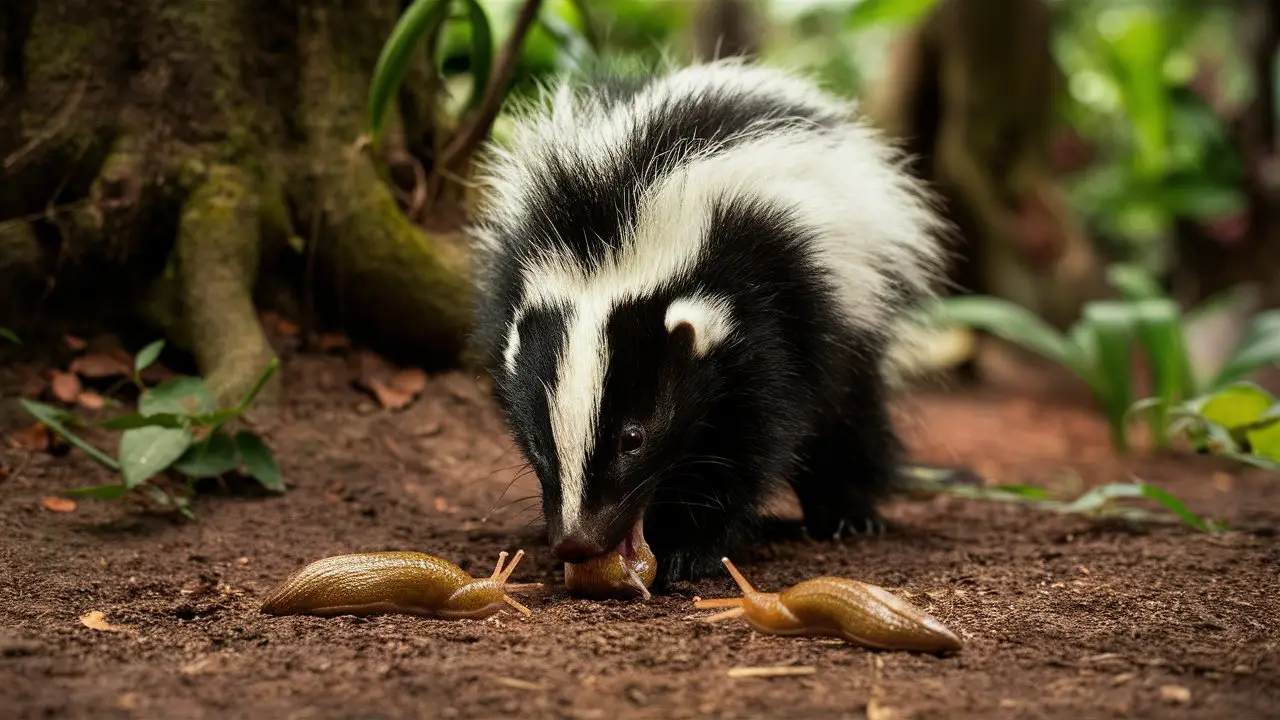 Do Skunks Eat Slugs