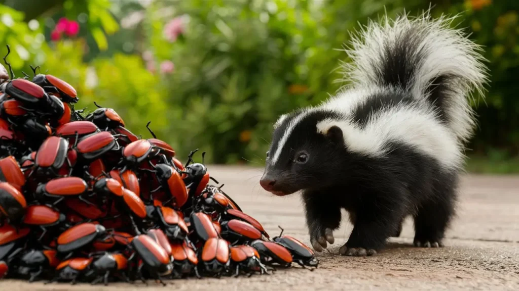 Skunks And Japanese Beetles