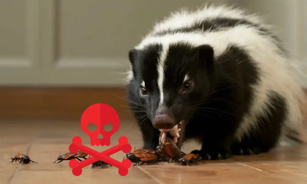 Potential Dangers Skunks Eating Roaches