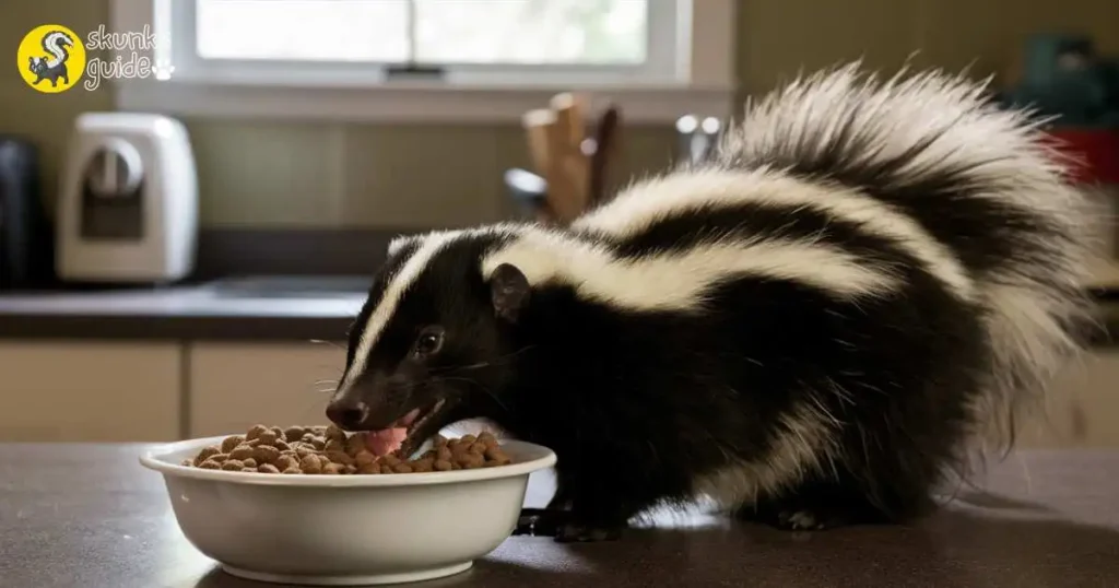 Preventing Skunks From Eating Dog Food