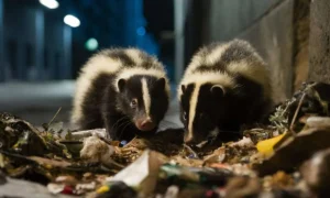 Skunks Eat Garbage