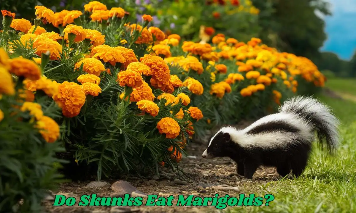 Skunks Eat Marigolds