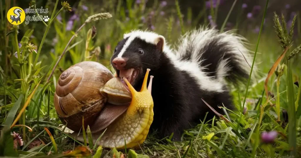 Snails As A Skunk Food Source