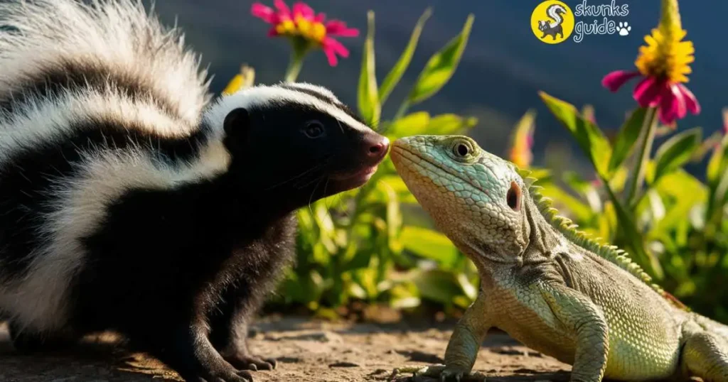 Skunk-lizard Interactions