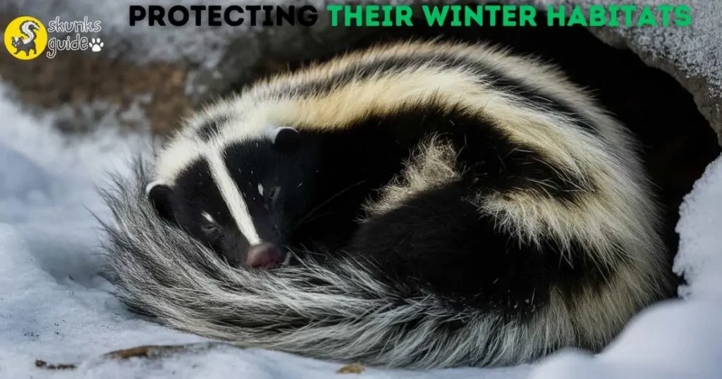 Skunks Winter Habitats