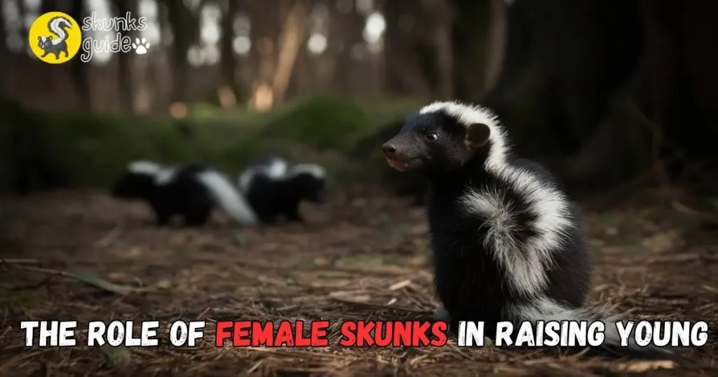 The Role Of Female Skunks In Raising Young