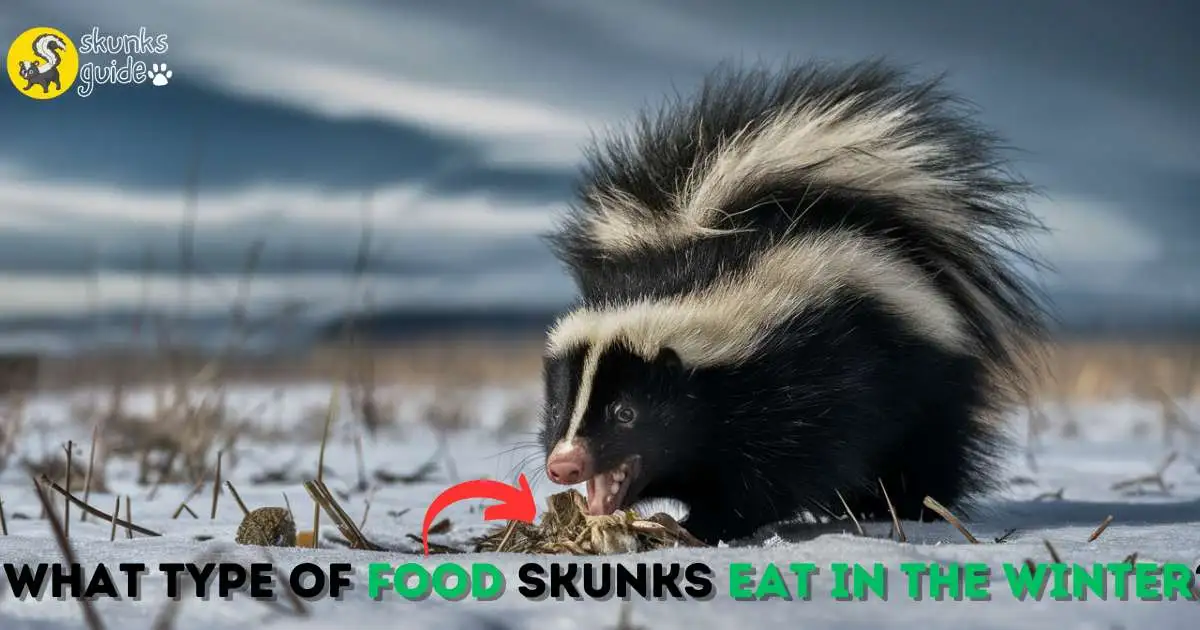 What Type of Food Do Skunks Eat in the winter