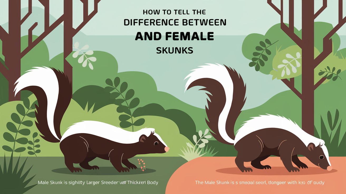 How to Tell the Difference between Male And Female Skunks