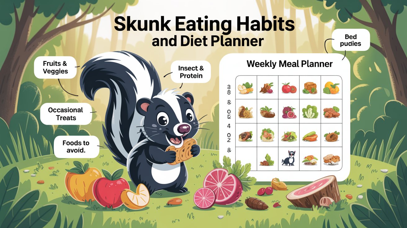 Skunk Eating Habits And Diet Planner
