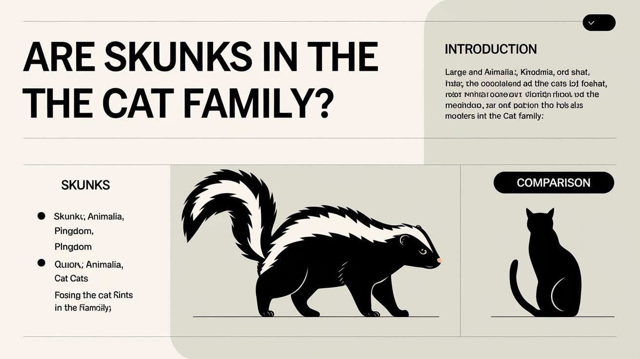 Are Skunks in the Cat Family