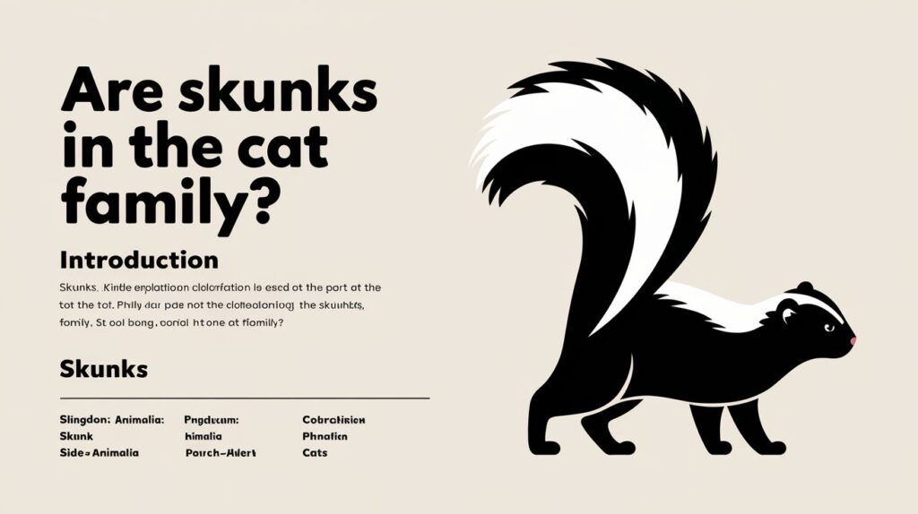 Are Skunks in the Cat Family?