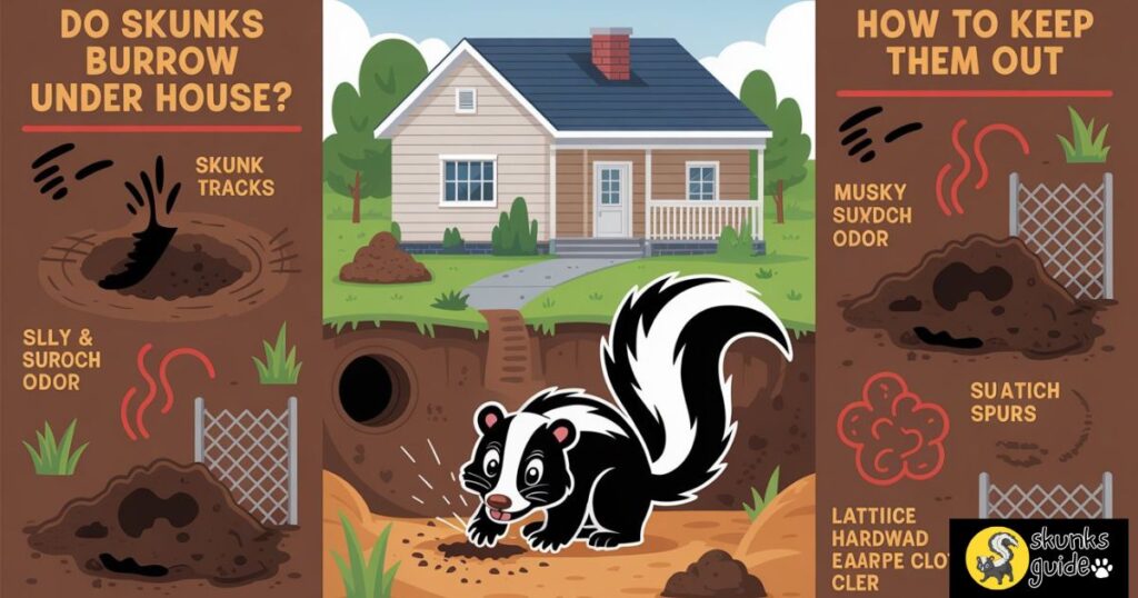 Do Skunks Burrow Under Houses