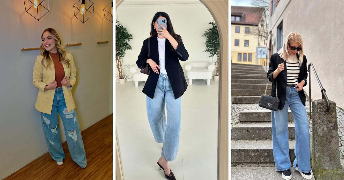 Blazer-and-Jeans Outfits