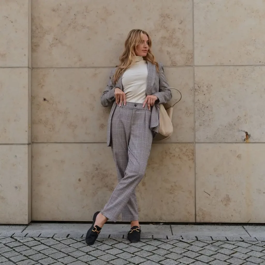Checkered Suit Sophistication