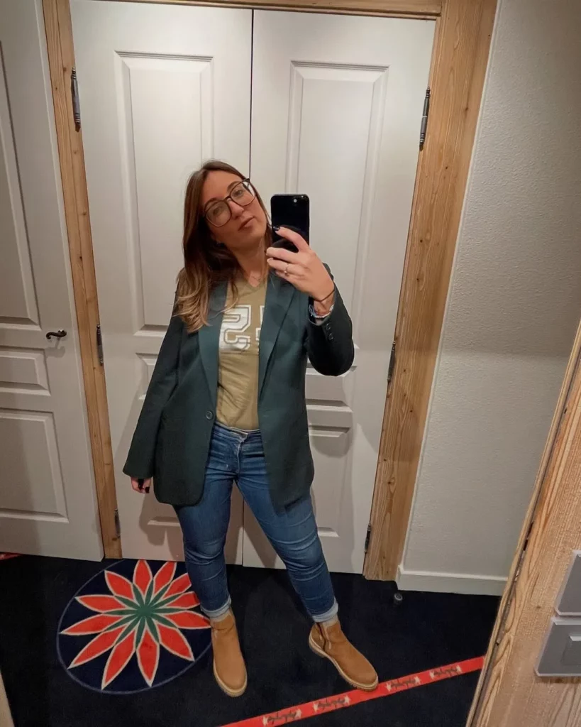 Casual Green Blazer Vibes