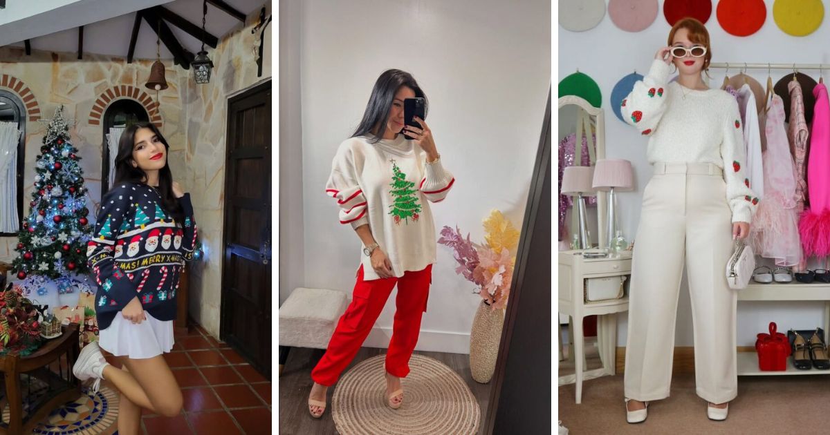 Christmas Party Outfits with Sweaters