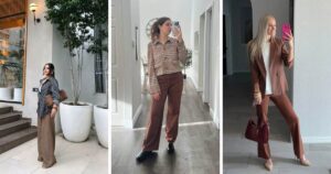 16 Office Outfit Ideas with Brown Pants That Redefine Workwear Chic