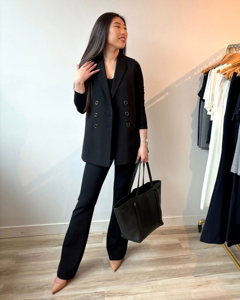 Sleek and Confident in All Black