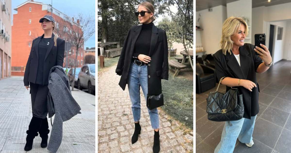 Black Blazer Winter Outfits