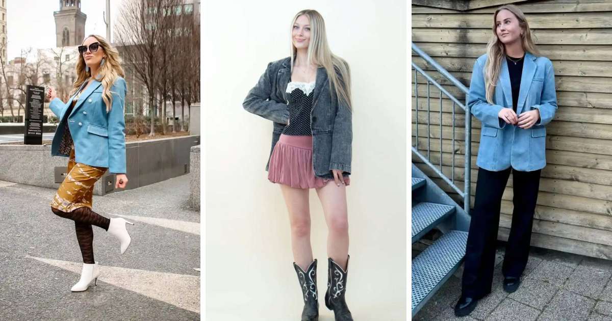 denim blazer outfit ideas