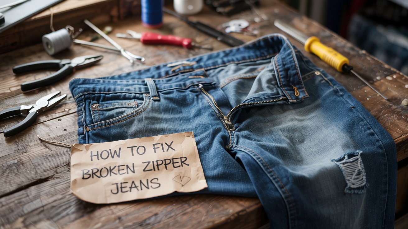 How to Fix Broken Zipper Jeans