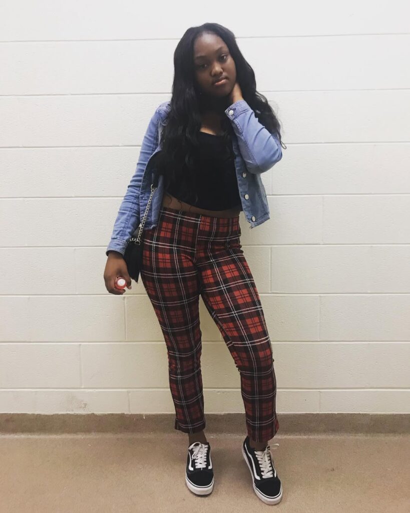 Plaid & Denim Confidence for Winter School Days