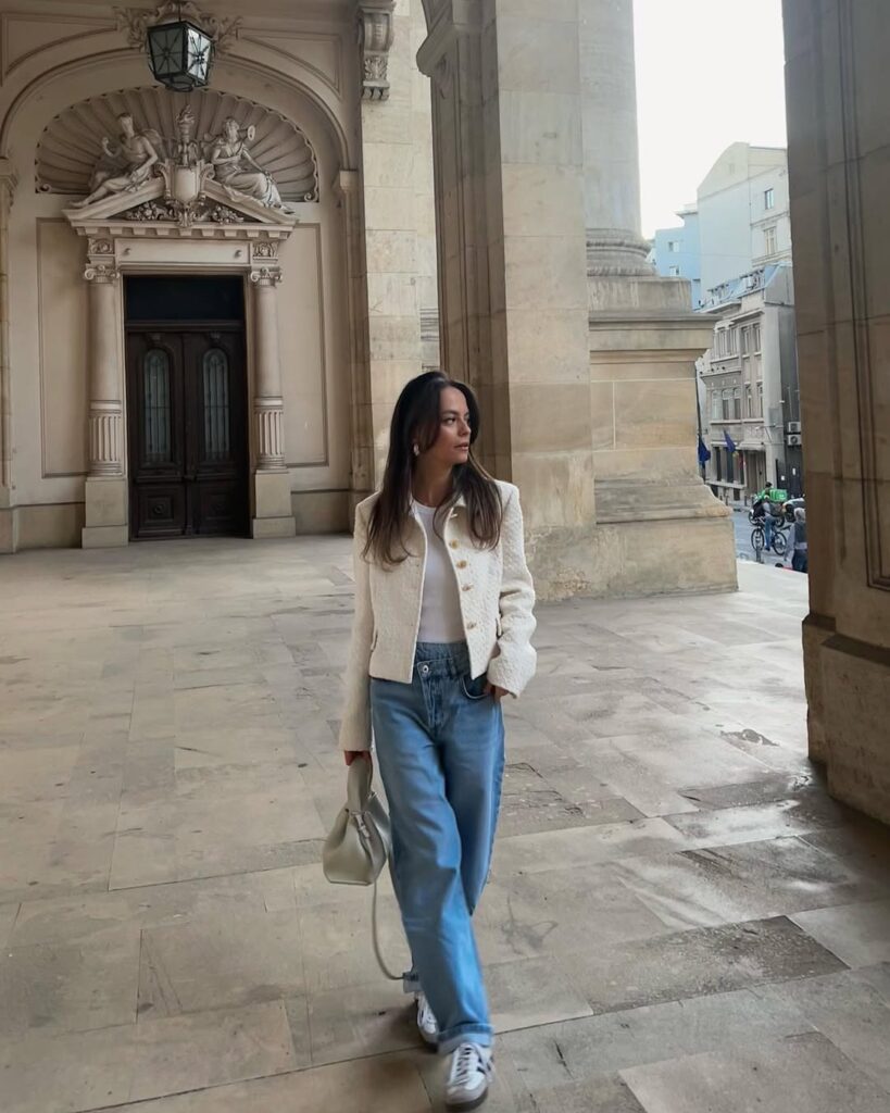 Soft Winter Denim with a Refined Old Money Look