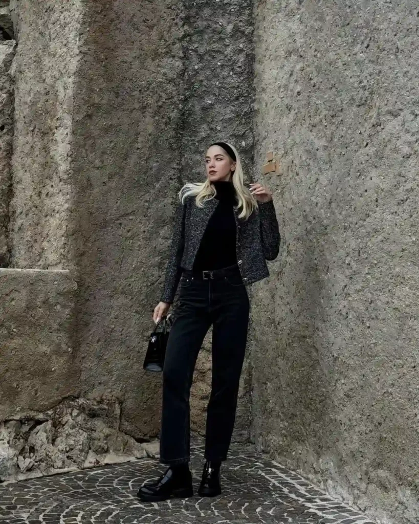 Sleek Black Denim with a Classic Old Money Edge