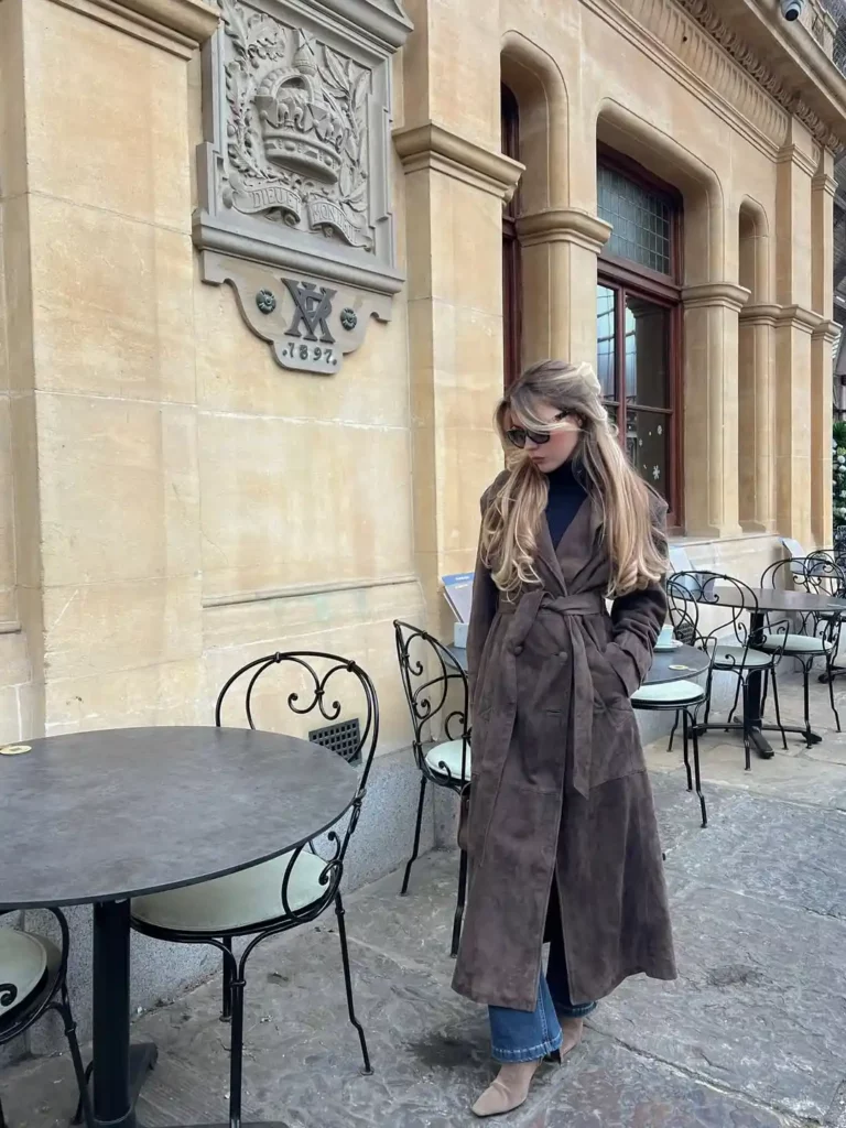 Elegant Suede Layers with an Old Money Winter Feel