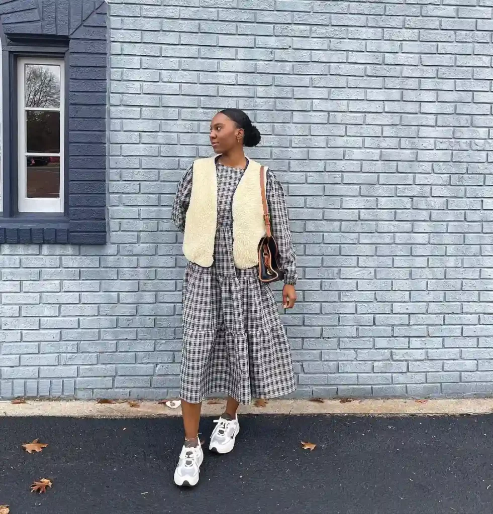 Cozy Plaid Layers for a Warm Winter School Look