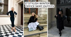 Cold-Weather Chic: 17 Stylish Winter Office Skirt Outfits for Women