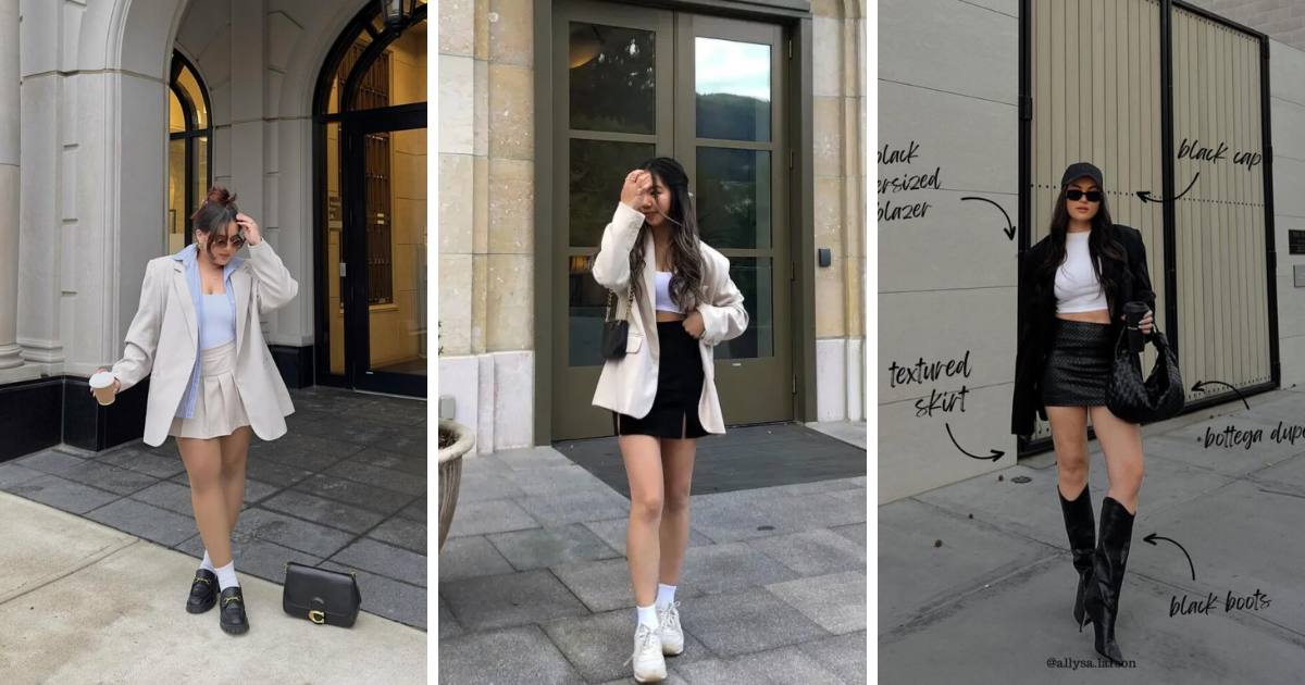 Spring Mini Skirt Outfits