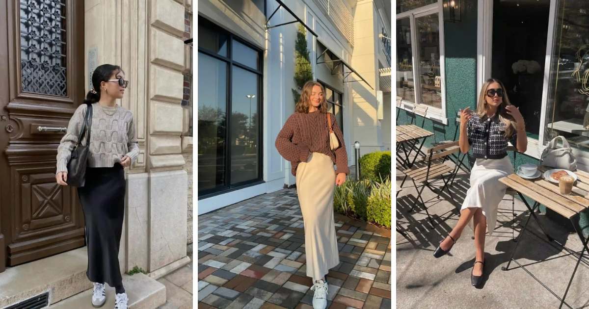 Silk Skirt Office Outfits