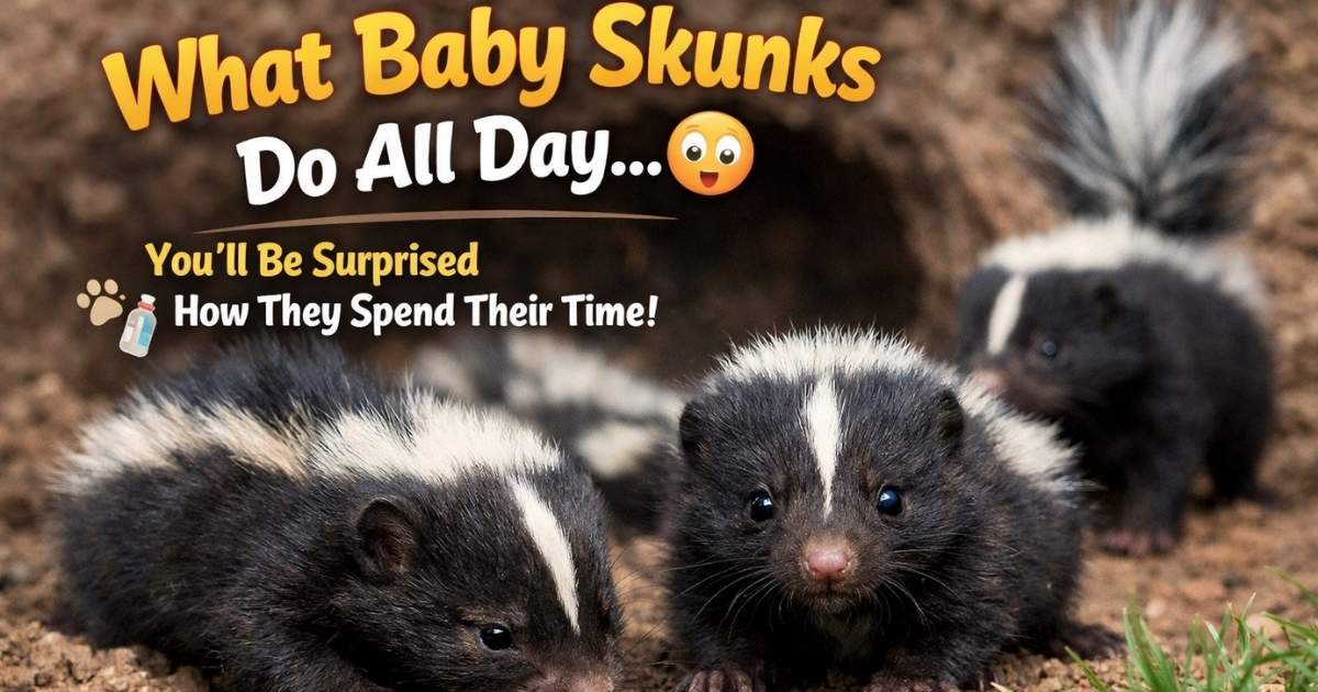 What Baby Skunks Do All Day