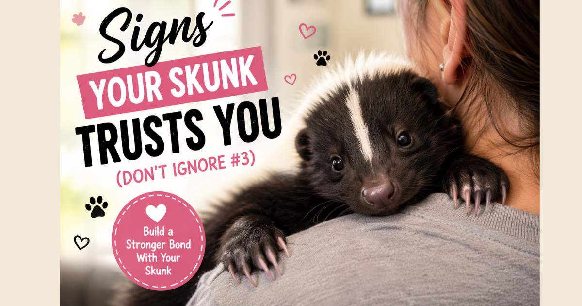 Signs Your Skunk Trusts You